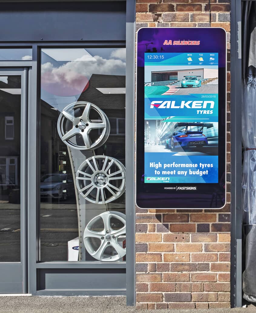 Car Garage Digital Signage